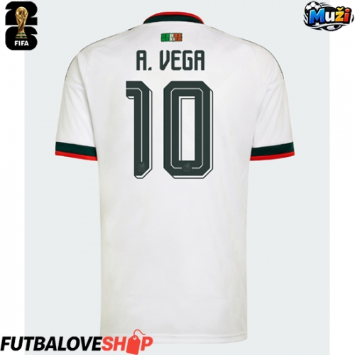 Dres Mexiko Alexis Vega #10 Preč MS 2026 Krátky Rukáv